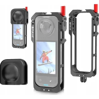 Příslušenství pro videokameru Rámový Držák Obal Rámeček 2x ISO pro GoPro + Víčko pro Insta360 X5