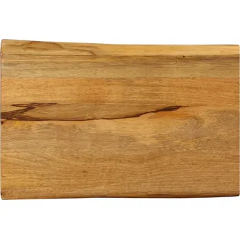 Jídelní stůl Deska z masivního mangového dřeva, barva dubová, 70x40x3,8 cm, přírodní hrany