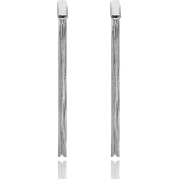 Náušnice Dlouhé náušnice YVON s jemnými řetízky ve stříbrné barvě