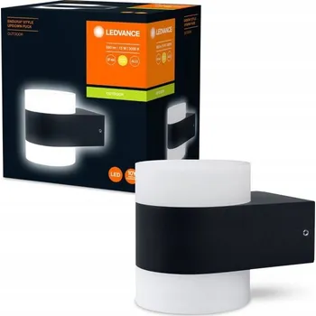 Nástěnné svítidlo Venkovní nástěnné svítidlo Ledvance černé s integrovaným LED zdrojem 12,5 W