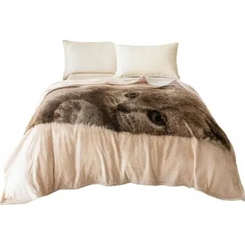 Prostěradlo Měkká a Hřejivá Deka 160x200 s Kočkou