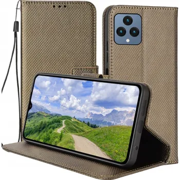 Pouzdro na mobilní telefon Flipové pouzdro RCBR T Phone 5G DIAMOND WALLET hnědé