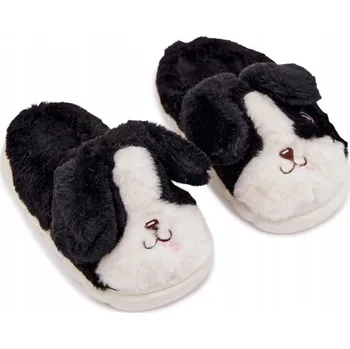 Dívčí bačkory Butosklep Dětské papuče (bačkory) černé barvy, velikost 30-31