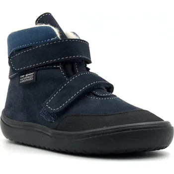 Chlapecká obuv Jonap barefoot dětské zimní boty Jerry Tmavě Modrá Velikost: 28