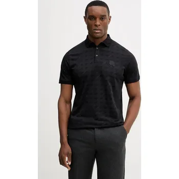 Pánské tričko Bavlněné polo tričko Karl Lagerfeld 561251.745071 černá 99X, vel. L