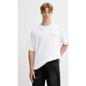 Pánské tričko Bavlněné tričko Abercrombie & Fitch KI123.5091.100 bílá 00X, vel. M