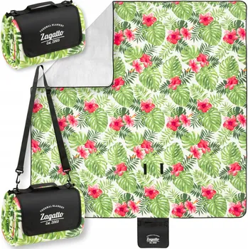 Pikniková deka Pikniková deka s izolací 200x200 cm velká plážová podložka voděodolná ZAGATTO