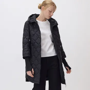 Dámské sako Reserved - Dlouhá bunda s kapucí - černý - 536IA-99X - 536IA-99X-XL