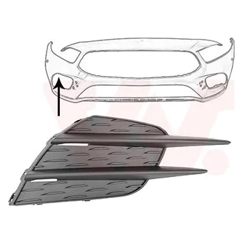 Nárazník Větrací mřížka, nárazník VAN WEZEL 2946598