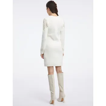 Dámské šaty Ležérní pletené šaty Orsay nad kolena, velikost M