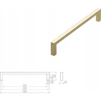 Nábytková úchytka SIRO 2108-168ZN5 lesklá mosaz