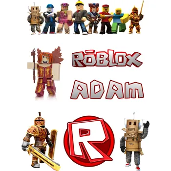 Jedlá dekorace na dort HeliumKing Jedlé personalizované obrázky - Roblox Veľkostť jedlý papier: Fondán 0,5 mm