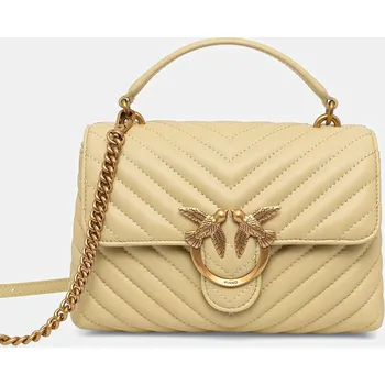 Kožená kabelka Pinko 100044.A0GK žlutá 10X, vel. ONE SIZE