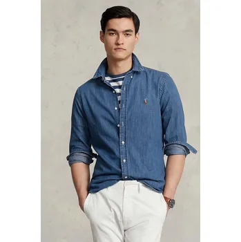 Pánská košile Košile Polo Ralph Lauren 710548539001 modrá 55J, vel. XL