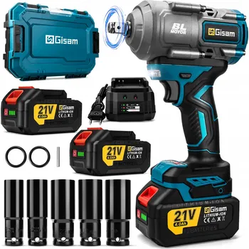 Rázový utahovák Gisam P3897, bezkartáčový motor, 2000 Nm, 1/2", 18 V