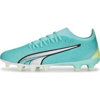 Kopačky Pánské kopačky Puma ULTRA MATCH FG/AG 9 Zelená, Bílá