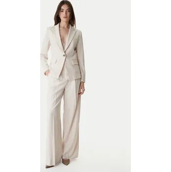 Dámské kalhoty Marella Palazzo kalhoty Slogan2 2615131311 Écru Wide Leg 46