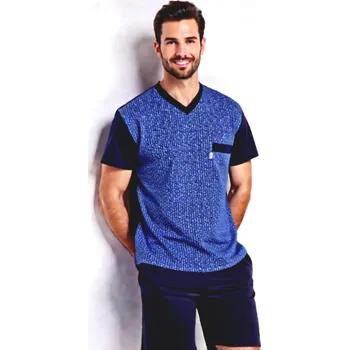 Pánské pyžamo Pánské Pyžamo Krátké FOLTÝN PK 518 Velikost: 5XL