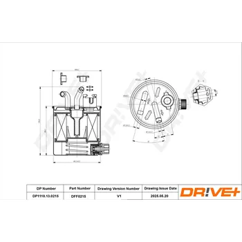Palivový filtr Palivový filtr Dr!ve+ DP1110.13.0215