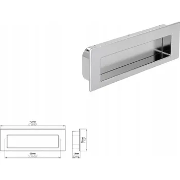 Nábytková úchytka SIRO 2382-112ZN1ZN80 chrom lesklý, chrom matný