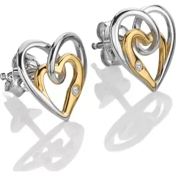 Oblečení a móda Stříbrné náušnice Hot Diamonds Heart DE847