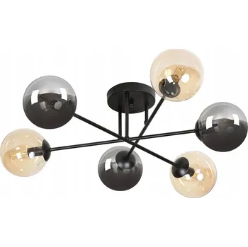 Stropní Svítidlo kulatý Emibig 75 x 75 cm bezbarvý, černý