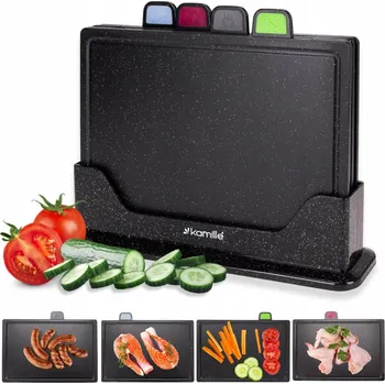 Kuchyňské prkénko Krájecí prkénko Kamille plastové 4 ks