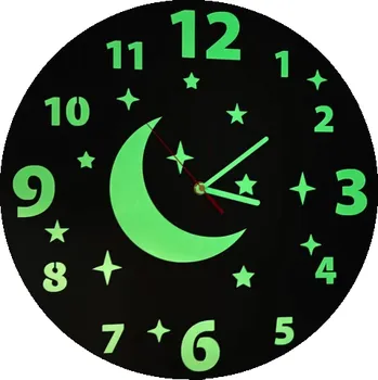 Hodiny Osvětlené nástěnné hodiny do dětského pokoje Priemer: 40 cm