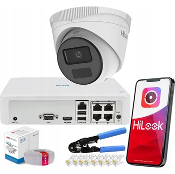 Bezpečnostní kamera Sada pro monitoring 4MPx kamera IPC-T241H-C Hilook by Hikvision PoE