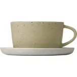 Blomus, Šálky na kávu Sablo s podšálky 150 ml pískové 2 ks - Formadore