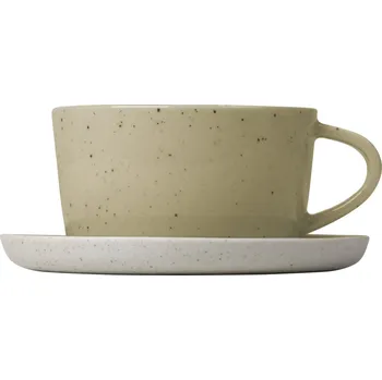 Blomus, Šálky na kávu Sablo s podšálky 150 ml pískové 2 ks - Formadore