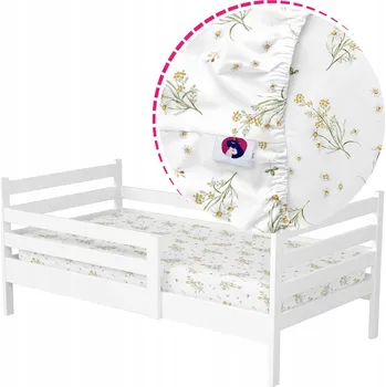 Prostěradlo Prostěradlo z gumką 140x90 bawełniane do dětské postele BAVLNA vzory