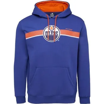 Pánská móda Mikina FANATICS EDMONTON OILERS WRIST SHOT HOODIE 3XL Modrá, Oranžová, Bílá