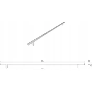Nábytkové kování Úchytka nábytku SIRO 885-512ZN1 Nábytková úchytka lesklý chrom