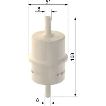 Palivový filtr Palivový filtr BOSCH F 026 402 351