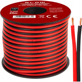 elektrický kabel Reproduktorový kabel Blow DVOUŽILOVÝ REPRODUKTOROVÝ KABEL 2x0,35mm 100m 2 x 1,5 mm2 25 m