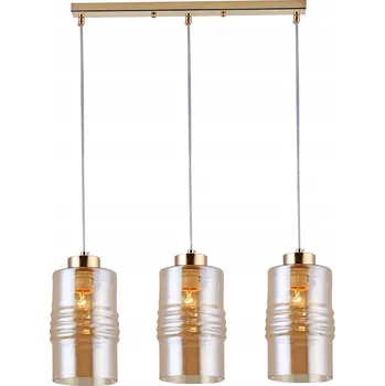 BERGEN, závěsné svítidlo, 3 světla, E27, zlatá, šířka: 59 cm