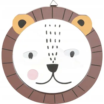 Zrcadlo Dětské nástěnné zrcadlo LEV, Ø 21cm