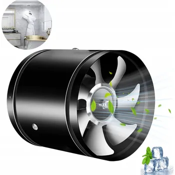 Domácí ventilátor PRŮMYSLOVÝ ODSÁVACÍ VENTILÁTOR 150MM DO KUCHYNĚ, NA WC, KOVOVÝ
