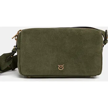 Semišová kabelka Pinko Horizontal 106062.A0F6 zelená 78X, vel. ONE SIZE