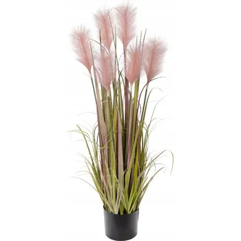 umělá květina Hollyone Umělá Rostlina Okrasná Tráva 100CM Růžová