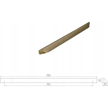 Nábytkové kování Nábytková úchytka SIRO 2447-350ZN83 starožitné zlato