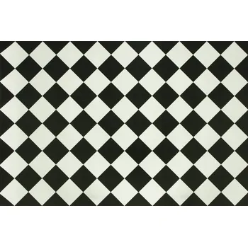 PVC podlaha jako gumolit linoleum šíře 4 m FLEXIBILNÍ ŠACHOVNICE ROMBY