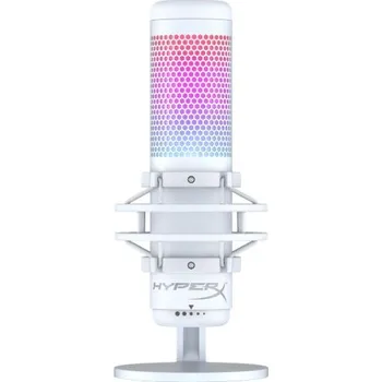 Mikrofon HP HyperX QuadCast S - USB Mikrofon s RGB podsvícením, bílá