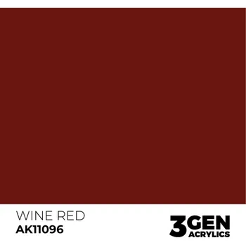 Modelářská barva AK Interactive Wine Red AK11096 - 17 ml