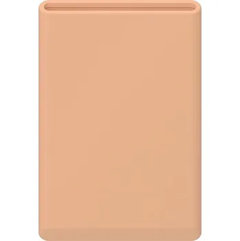 Pouzdro na mobilní telefon AlzaGuard Premium Silicone Wallet Compatible with Magsafe - broskvová