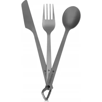 Příbor NAVARIS Titanová Sada Kempingových Příborů 3v1 Lehká