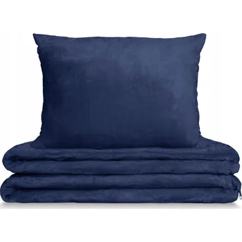 Povlečení Fleecové povlečení 160x200 teplé silné zimní oboustranné velur hladké šedé