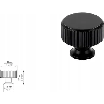Nábytková úchytka SIRO 2596-30PB12 černá matná