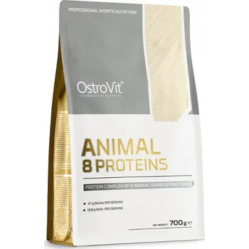 Protein směs proteinů OstroVit prášek 700 g příchuť jahoda